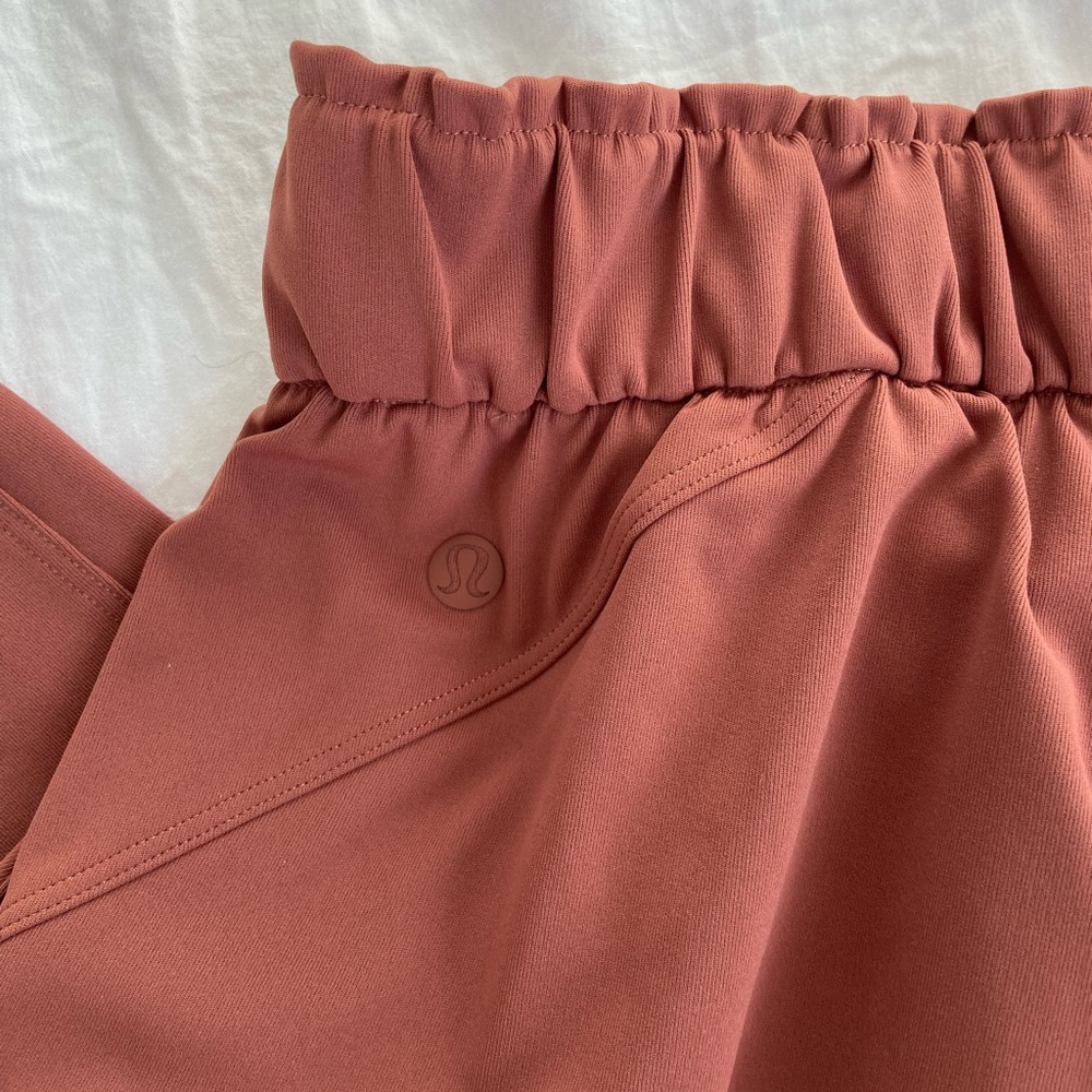 Lululemon stretch high rise 7/8 length trousers, ancient copper color, size 2!
